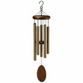 Windspiel 90 cm aus Metall und Holz in Goldbraun für Innen und Außen