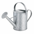 Gießkanne 10 L aus verzinktem Stahl in Silber mit Brausekopf für Garten und Balkon